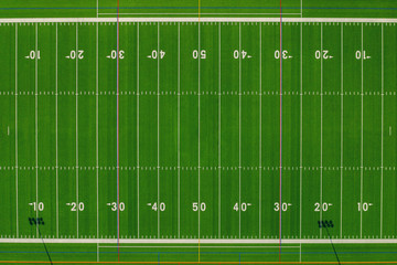 Football field from above