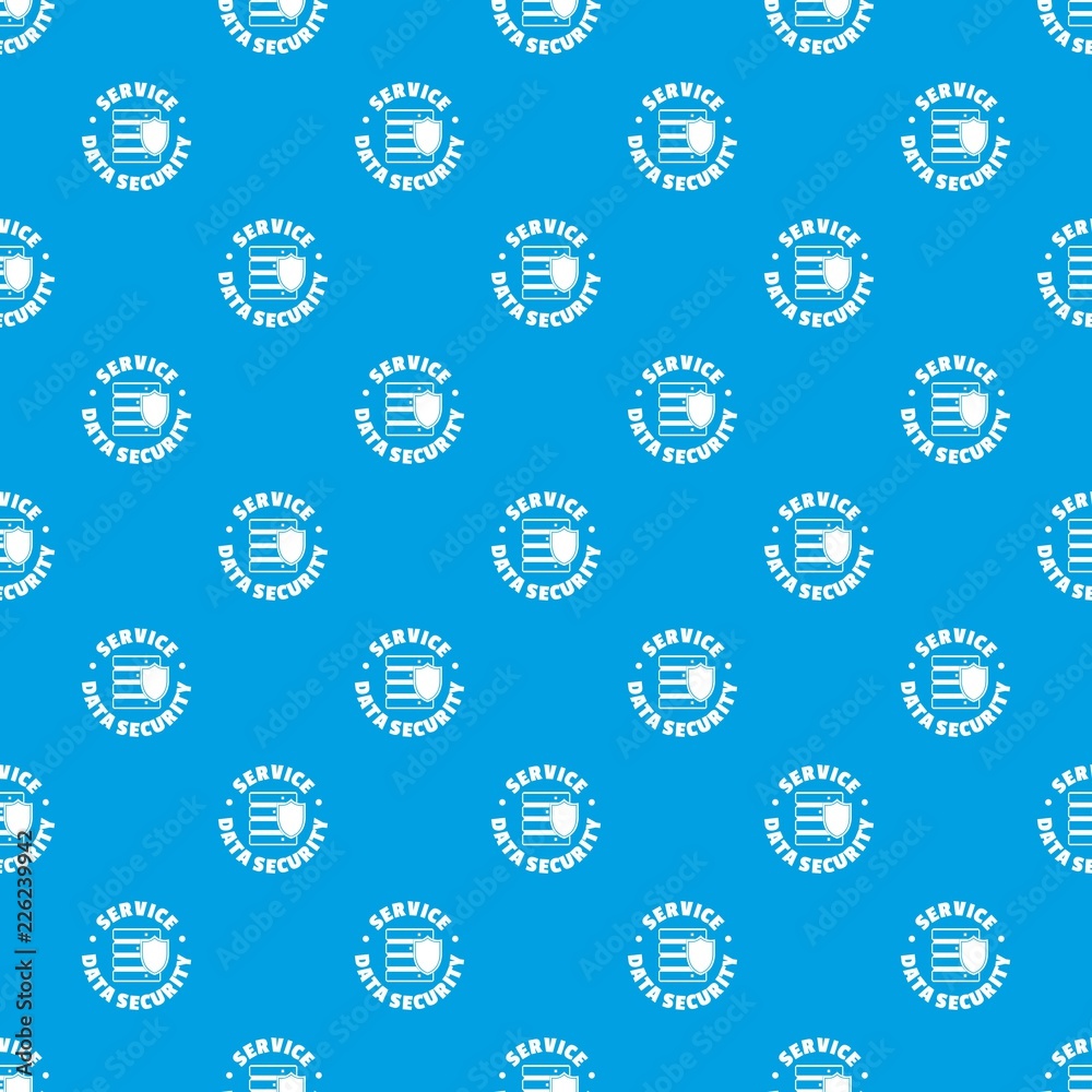 Poster service data security pattern vector seamless blue repeat for any use