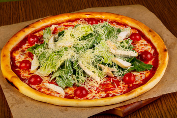 Pizza Caesar with chicken