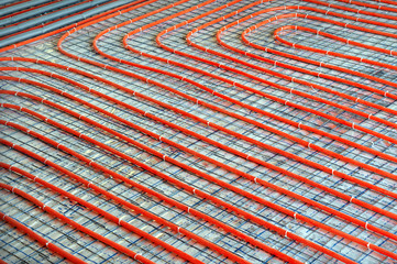 Warm floor. The laying process