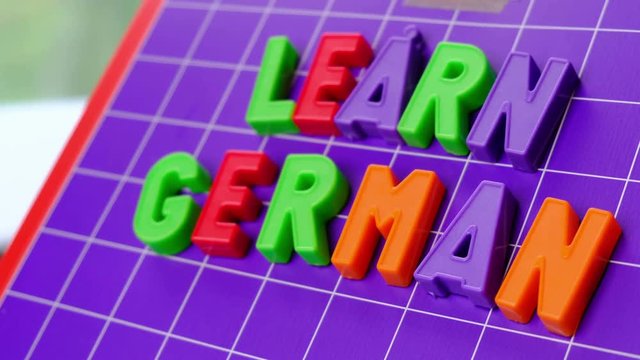 learn german language alphabet on magnets letters