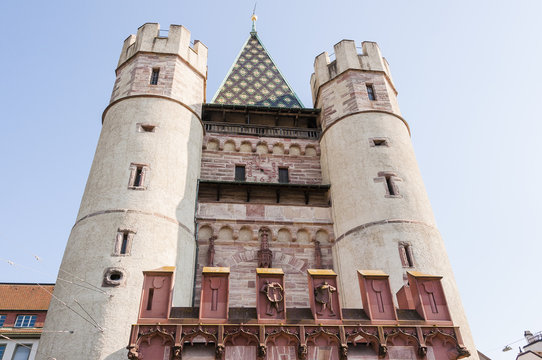Basel, Spalentor, Altstadt, Stadt, Stadttor, Stadtmauer,  Stadtrundgang, Basel-Stadt, Grossbasel, Sommer, Schweiz