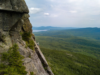 Fototapeta premium Rock Climbing, Tumbledown Maine