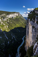 Fototapeta premium View oiver the Gorges the Verdun in the south of France in summer.