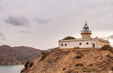 Fototapeta na wymiar Faro de Portmán, Murcia, España