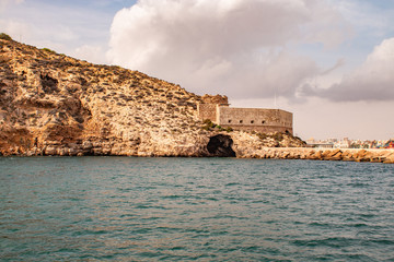 Fototapeta na wymiar Bahía de Cartagena, Murcia, España