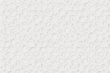 Arabic pattern background. Islamic ornament vector. Geometric 3d shape. Texture arabian traditional motif