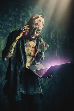 gadgets and zombie man