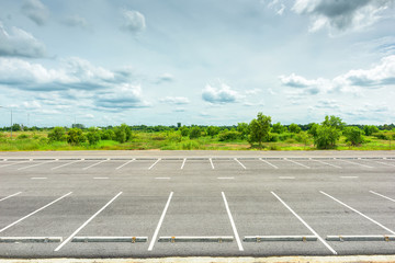 Fototapeta premium Parking lot in public areas