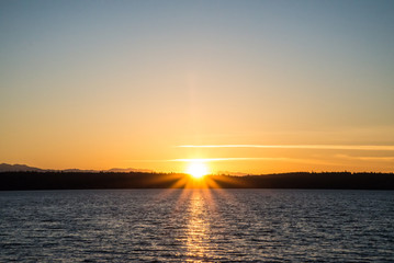 Puget Sound sunset 