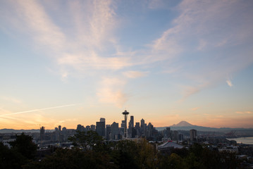 Fototapeta na wymiar Seattle sunset 