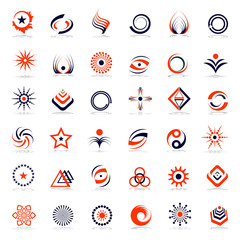 Design elements set. Abstract icons.