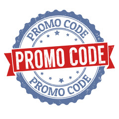 Promo code sign or stamp