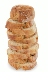 Stangenbrot in Scheiben
