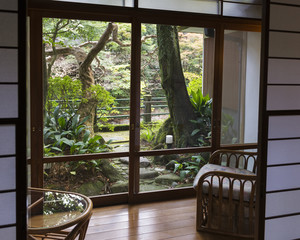 view from the ryokan to the river