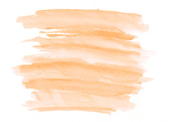 Light orange watercolor gradient brush strokes. Beautiful abstract background for designers, mock-ups, invitations, postcards, canvas for text and congratulations