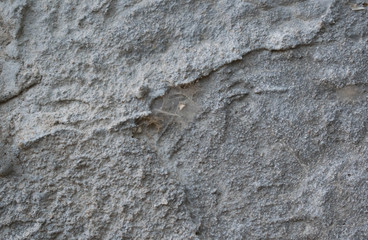 wall of concrete stony putty with irregularities for the design background