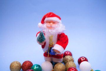 Santa Claus. Christmas decorations