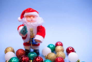 Santa Claus. Christmas decorations