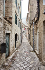Fototapeta na wymiar Montenegro. The Town Of Kotor. Streets of old Kotor. 