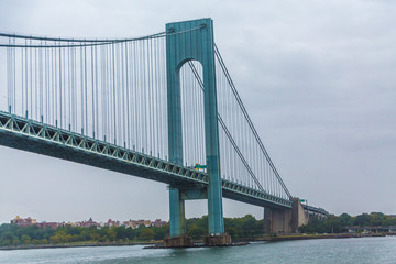 The Verrazano-Narrows Bridge on Cloudy Day