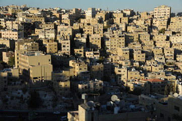 view of amman city seen from the top of the cittadel