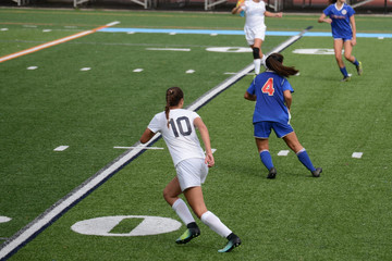 Offside players try to sneak passed the defense line