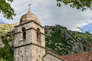 Fragment of the old town of Kotor