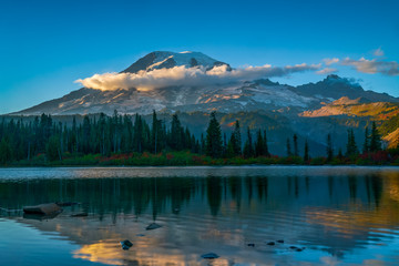 Mount Rainier At Bench Lake