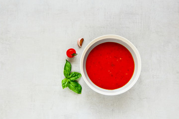 Fresh tomato soup