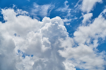 Blue Sky with Clouds Background