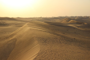 Fototapeta na wymiar Dubai Emirates sand dunes
