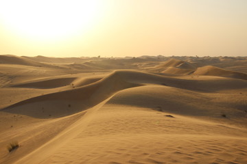 Obraz na płótnie Canvas Dubai Emirates sand dunes