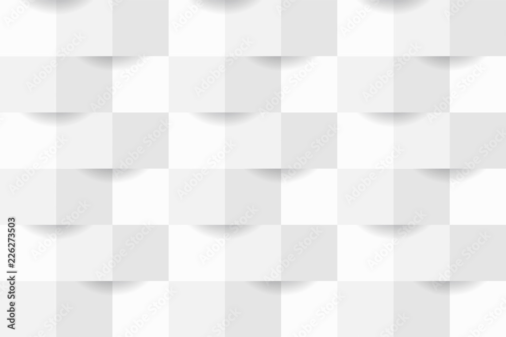 Poster Geometric Seamless vector 3D pattern background. Square shape Clean modern and elegant style