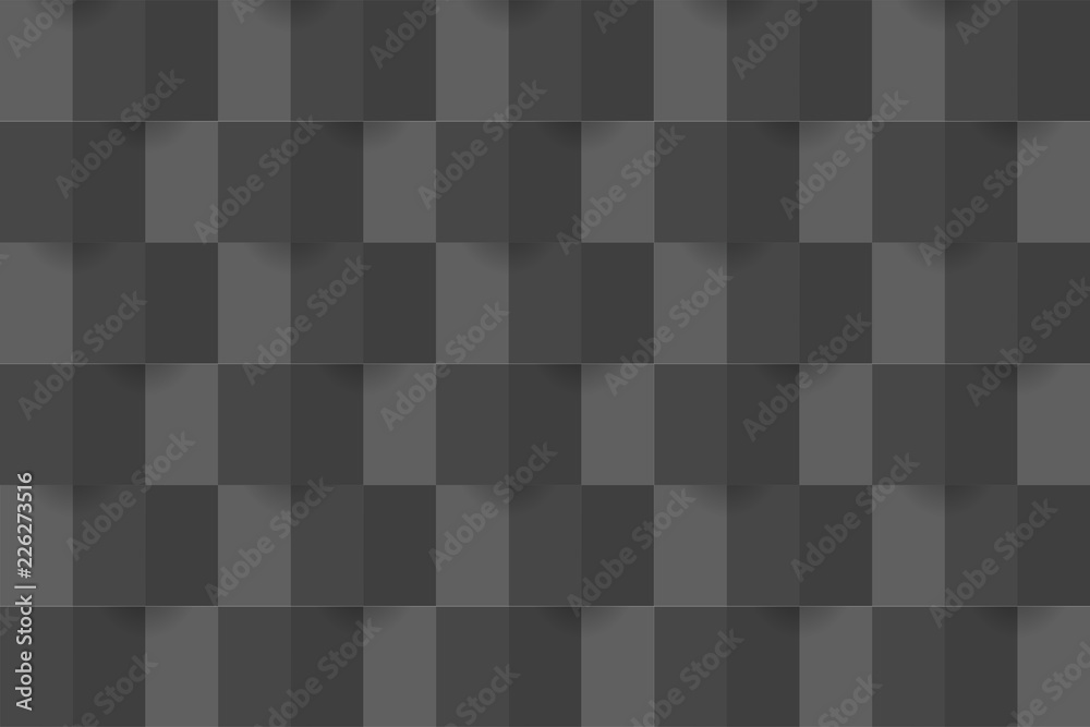 Poster Geometric Seamless vector 3D pattern background. Square shape Clean modern and elegant style