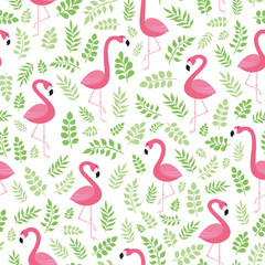 Beautiful bird with Seamless Floral pattern design