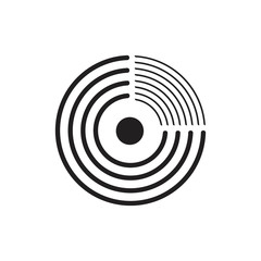 stripes rotation motion abstract logo