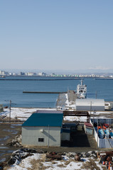 釧路の海辺