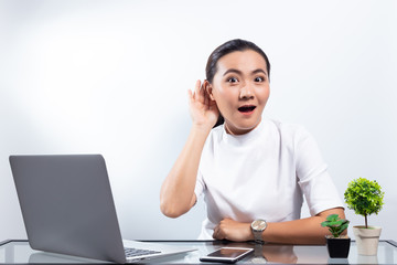 Woman gossip at office