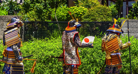 Fototapeta premium 武者行列 samurai