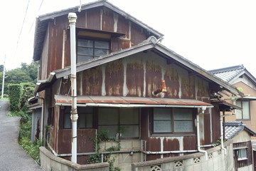 日本の岡山の古い建物