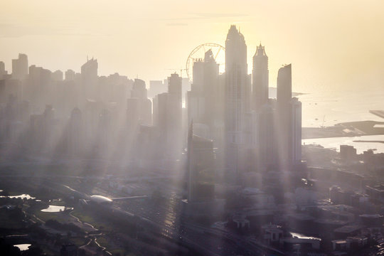 Dubai Emirates view from a plane © Stella Kou