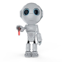 robot with test tube