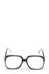 Vintage antique eyeglasses with copyspace