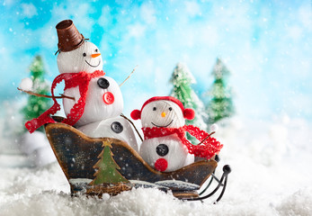 Handmade snowman