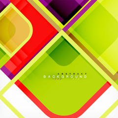 Abstract background, square shapes geometric composition