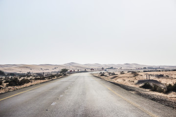 Dubai Emirates desert road