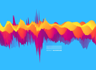 Abstract wavy background. Dynamic effect. Vector illustration. Can be used for advertising, marketing, presentation.