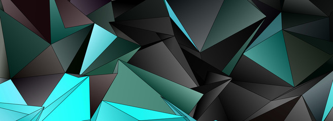 Obraz premium Abstract Low-Poly triangular modern background