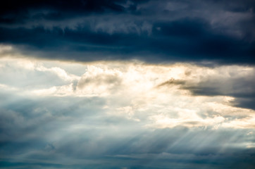the sky before the rain